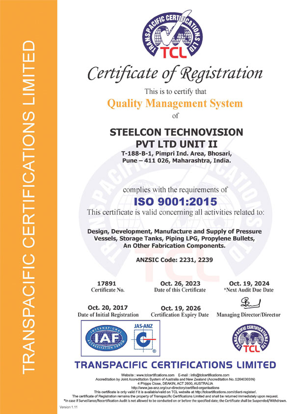 ISO Certificate of Unit 2